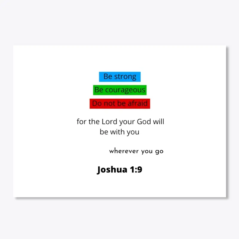 Joshua 1:9 Style 2